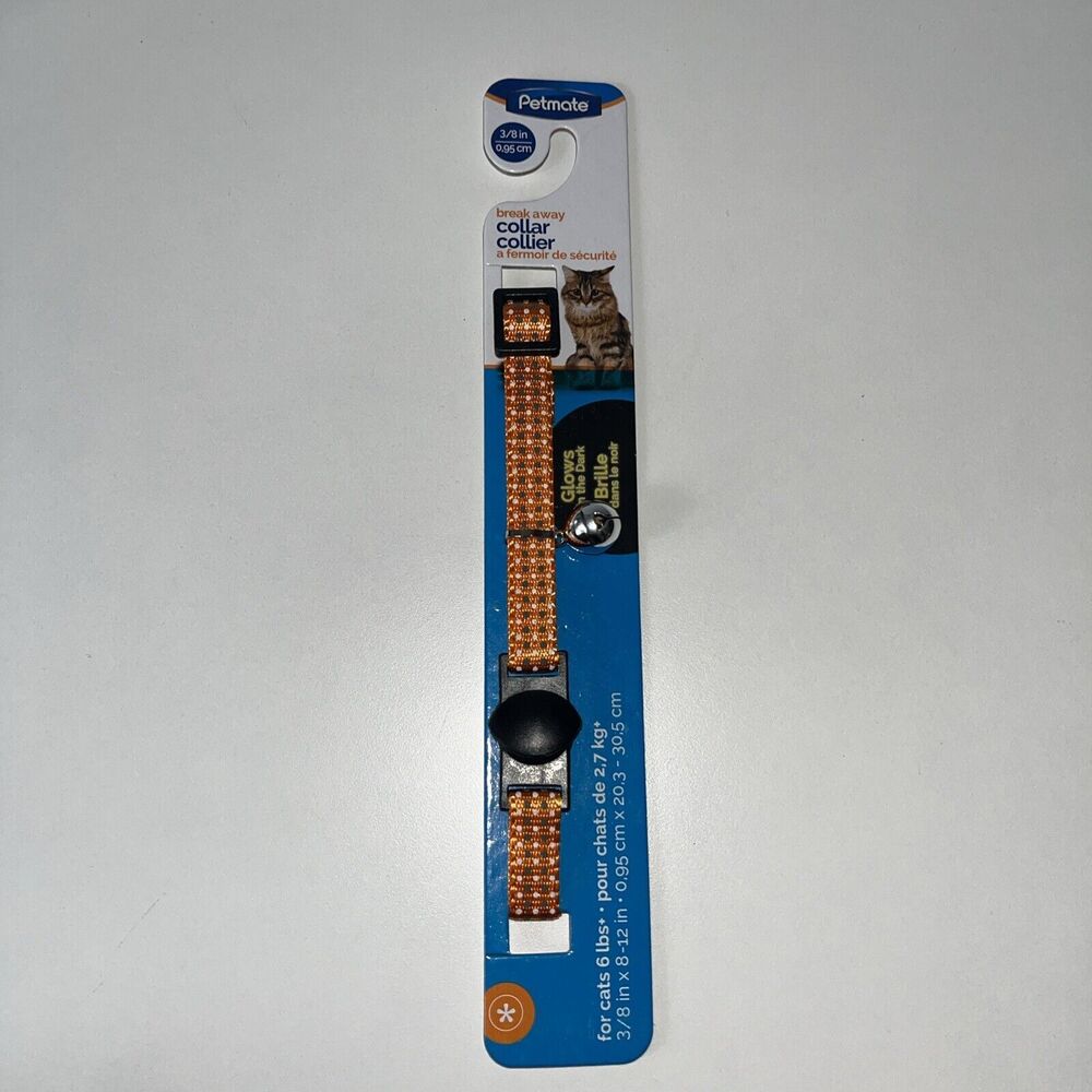Petmate Adjustable Cat Collar 3/8” X 8-12 6lbs+